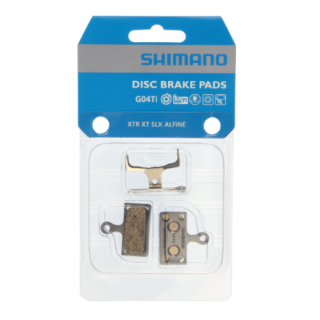 Shimano Plaquettes en métal G04Ti et ressort avec goupille fendue (paire)