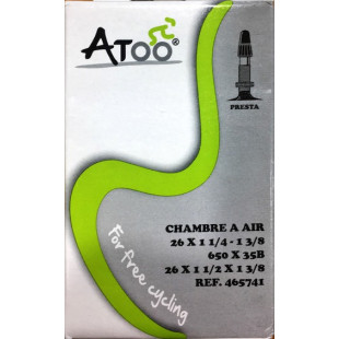ATOO Chambre à AIR tradi 700 x 32/40C valve Schrader 48mm