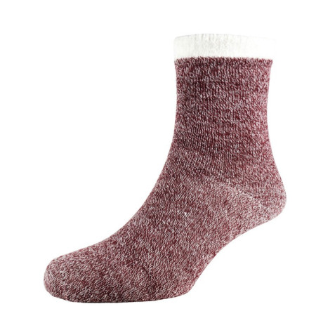 chaussettes chauffante Heat² Deluxe Cabin femme rouge/blanc