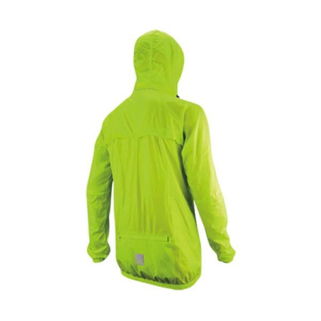 COUPE VENT EXUSTAR JAUNE FLUO DEPERLANT POCHE ZIPPEE