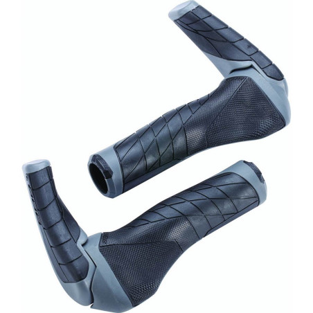 Poignées ergonomiques BBB noir & gris BHG-48M pour guidon vélo et VTT