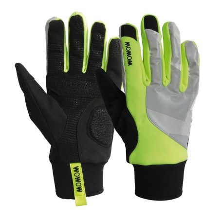 gants NIght-Explorer Fluo Wowow réfléchissant rouge