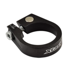 COLLIER TIGE DE SELLE ROUTE D31.8 MM NOIR ALU 6061