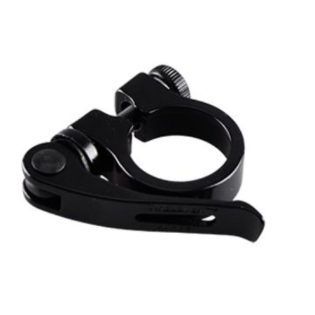 COLLIER TIGE DE SELLE VTT / VTC D31.8 MM NOIR ALU + SERRAGE RAPIDE