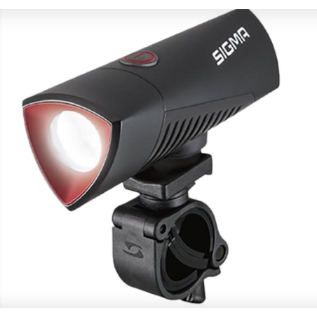 ECLAIRAGE VELO RECHARG.USB AV SIGMA LED BUSTER 700 NOIR 4 MODES (FIXATION CINTRE)