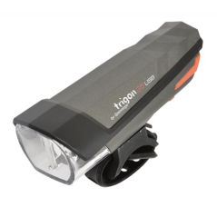 ECLAIRAGE VELO RECHARG.USB AV SPANNINGA LED TRIGON 25 NOIR 3 MODES (FIXATION CINTRE)