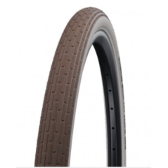 pneu Schwalbe Fat Frank HS 375 TR 28x2.00" 50-622 marron/blanc Reflex