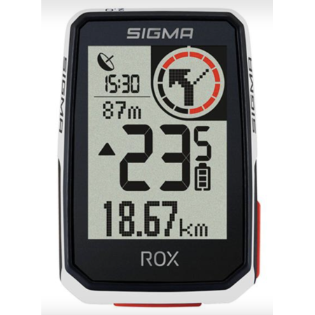 Compteur de Vélo sans Fil/GPS Sigma ROX 2.0 14 Fonctions Noir