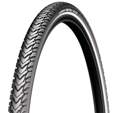 Michelin PNEU VTC / URBAIN 700X40 TR MICHELIN PROTEK CROSS FLANC REFLECHISSANT TT NOIR (42-622)