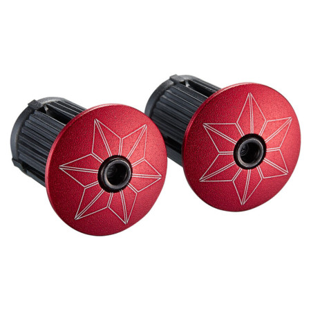 JEU DE BOUCHONS CINTRE SUPACAZ STAR PLUGZ ALUMINIUM ROUGES